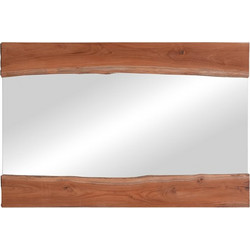 Καθρέπτης Riverine pakoworld teak ξύλο σε φυσική απόχρωση 120x80x4εκ 338-000006
