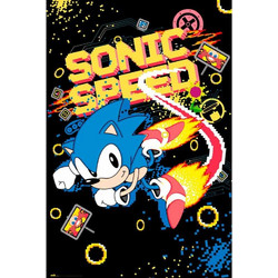 Sonic the Hedgehog Speed Sega poster