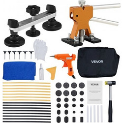 VEVOR Dent Puller Kit, 60 PCS Paintless Dent Removal Kit με Golden Lifter, Bridge Puller, Rubber Hammer, Glue Gun, Auto Body Hail Repair Remover Tools for Car Refrigerator Door Ding Repair