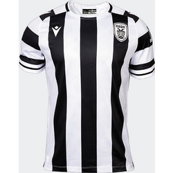 Macron PAOK FC 2025/26 Home Unisex Ποδοσφαιρική Φανέλα C-04-01-01-1-2526 BLACK/WHITE