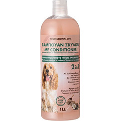 Σαμπουάν Σκύλων με Conditioner 2σε1 (Ανοιχτόχρωμα) με Άρωμα Καρύδα - 1lt