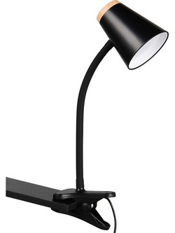 Φωτιστικό Γραφείου Με Κλιπ Pongo R25831102 9,5x33cm 1xLed 500lm 4,5W 3000K Black RL Lighting