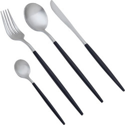Σετ Μαχαιροπίρουνα 24 Τεμαχίων Cryspo Trio Senso Black Inox Matt 7.5mm (45.813.24)