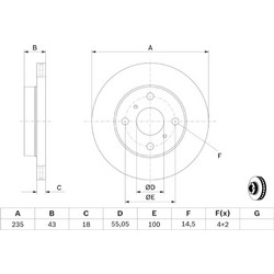 Bosch Δισκόπλακα - 0 986 479 B92