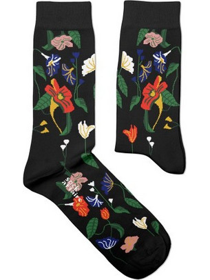 Sock Affairs Flowers Still Life with Bird's Nest 1853 Ανδρικές Κάλτσες Ψηλές Μαύρες