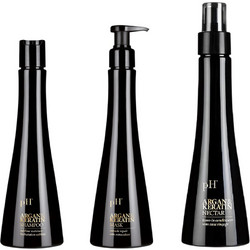 PH LABORATORIES SET ARGAN & KERATIN SHAMPOO 250 ML, MASK 250 ML & ΔΩΡΟ NECTAR 150 ML