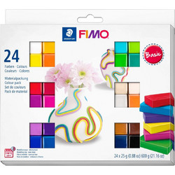Σετ Πλαστελίνης FIMO - Soft 24x25g, Basic (8023 C24-1)
