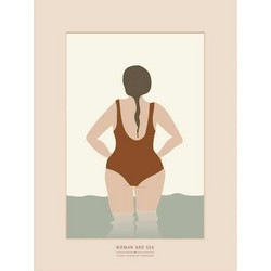 Vissevasse - Αφίσα 30x40cm Woman And Sea