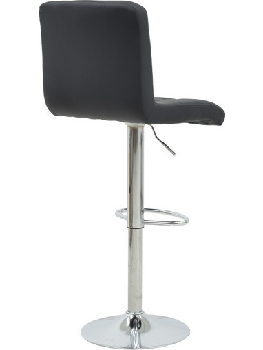 Σκαμπό μπαρ Rem πτυσσόμενο μαύρο pu-βάση χρωμίου 44x44x112