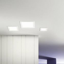 INTEC Intec FLAP CCT | Λεπτά Τετράγωνα Χωνευτά LED Φωτιστικά Οροφής Ψευδοροφής (INC-FLAP-8CCT)