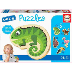 Παιδικό Puzzle Educa Tropical Animals 5 in 1 2x3 + 2x4 + 5 Κομμάτια