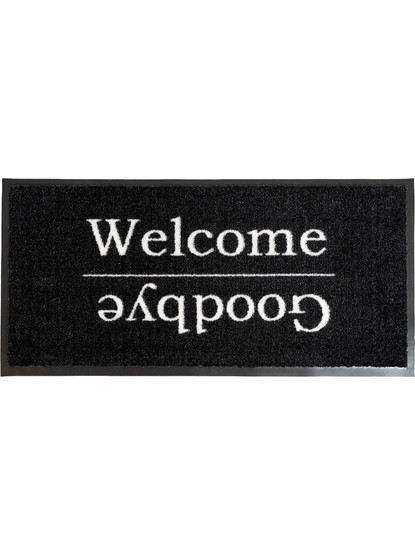 Πατάκι Εισόδου Αντιολισθητικό Emotion-xs 737 Welcome Goodbye Black 40x80εκ Sdim