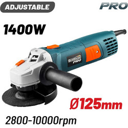 Bormann BAG1450 Γωνιακός Τροχός Ρεύματος 1400W 125mm με Ρύθμιση Στροφών