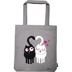 BIG SHOPPER BAG- ED THE CAT IN LOVE