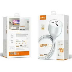 Καλώδιο τροφοδοσίας UK Pin Extension Cord 2500W 5000mm 10A LDNIO SC1017 - λευκό