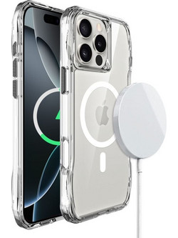 Roar Case Slim Defender Compatible With Magsafe For Iphone 16 transparent