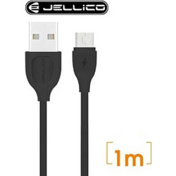 Καλώδιο Δεδομένων Jellico YG-10 Micro USB 1m - ΜΑΥΡΟ