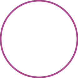 Χούλα-Χουπ hq 70cm - Φ19mm - 280gr, Φούξια 98807