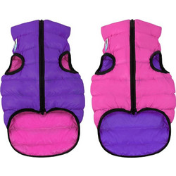 Waudog AiryVest Dog Jacket Reversible Pink-Purple Small 35cm