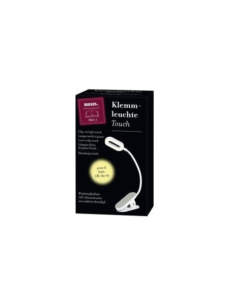 MOSES READING LIGHT CLIP WHITE M83415