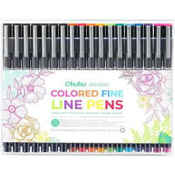 Ohuhu Fineliners Μαρκαδόροι Ζωγραφικής 0.2mm Λεπτοί, Neon Σετ 18 χρώματα_Y30-80600-54