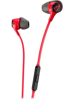 HyperX Cloud Earbuds II Gaming Headset In Ear Black Red