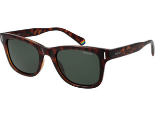 Polaroid Eyewear PLD6206S 086/UC Ανδρικά Γυαλιά Ηλίου Τετράγωνα Κοκάλινα Ταρταρούγα με Πράσινο Polarized Φακό