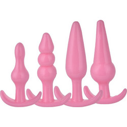 Kinksters Anal Pleasure Plug Set Σετ Πρωκτικά Plugs Ροζ 4pcs