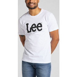 LEE Wobbly Logo Ανδρικό T-Shirt white