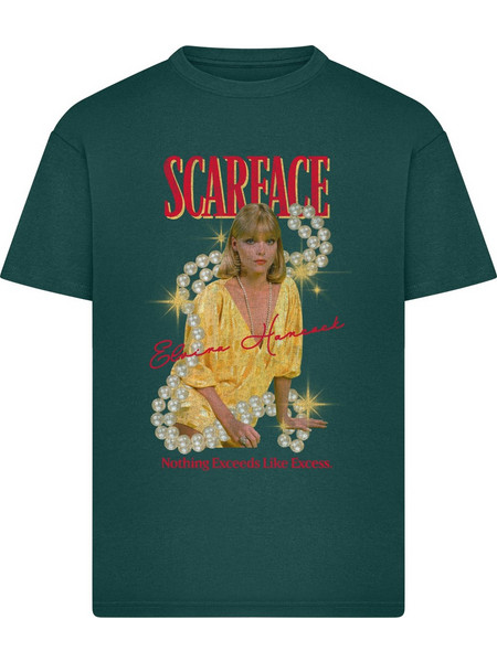 Scarface Elvira Hancock Loose Tee bottlegreen