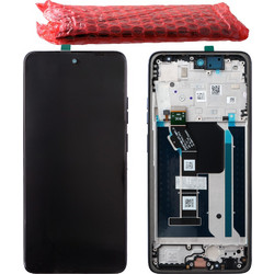 MOTOROLA MOTO G56 ΟΘΟΝΗ IPS + TOUCH SCREEN + LENS + FRAME 5D68C30208 BLACK ORIGINAL SERVICE PACK