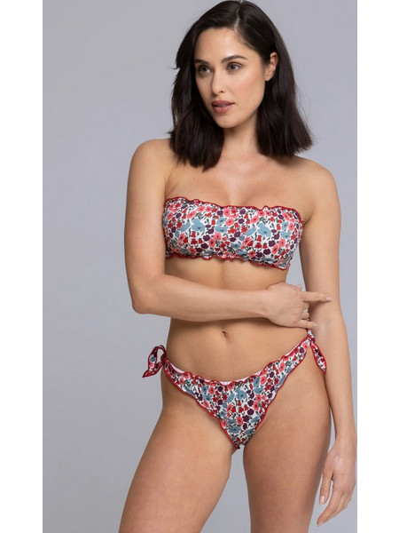 Wikini Iconic Fru Fru Bikini 25CO47 - Strapless Μπικίνι Με Print Liberty & Δεσίματα