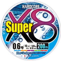 ΝΗΜΑ DUEL Hardcore Super x8 200m Multicolor 0.19mm 1.2pe