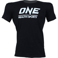 T-SHIRT ONE Μαύρο Με Λεύκο Logo 21140 (H&S)