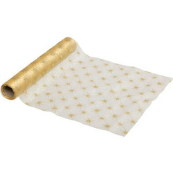 ΕΟΡΤΑΣΤΙΚΌ ΤΡΑΠΈΖΙ GOLD STAR ORGANZA ROLL 28X500 ATMOSPHERA 199324