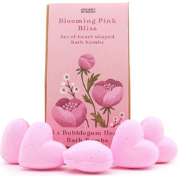 Ancient Wisdom Blooming Pink Bliss Bath Heart Set