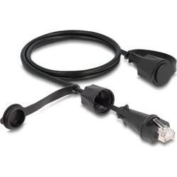 DeLOCK U/FTP STP Cat.6 Καλώδιο Δικτύου Ethernet 1m Black