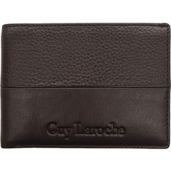 Δερμάτινο Ανδρικό Πορτοφόλι Guy Laroche 37705 Dark Brown| RFID Προστασία, Premium Ποιότητα & 7 Θέσεις Καρτών Καφέ Σκούρο