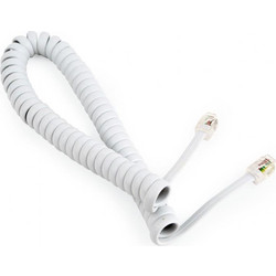CABLEXPERT ΤΗΛΕΦΩΝΙΚΟ ΚΑΛΩΔΙΟ SPIRAL 2m, WHITE