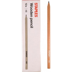 Staples 2650 Pencil Unvarnished HB (2650686) (STP2650686)