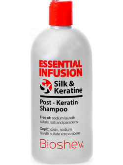 Bioshev Silk & Keratine Post Keratin Σαμπουάν Κερατίνης για Επανόρθωση 500ml