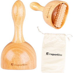 Ξύλινο Roller Μασάζ 2-in-1 Wooden Massage Suction Cup (Vitmar 100) inSPORTline (25250)