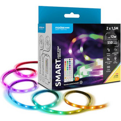 Modee RGB LED Strip IP20 480Lumen 12W Motion Sensor & Remote Λεντοταινία Φωτισμού Έγχρωμη MSL-LS12W3MRGB2700KS-R