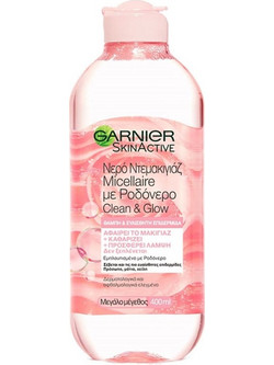 Garnier Clean & Glow Rose Micellar Water Ντεμακιγιάζ για Ευαίσθητη Επιδερμίδα 400ml
