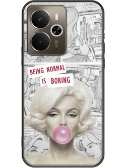 Θήκη Normal Is Boring Realme 14 5G Black TPU (Μαύρη Σιλικόνη)