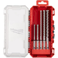 Milwaukee - Σετ τρυπάνια SDS-Plus 4 κοπών New Gen 5τμχ 4932500063