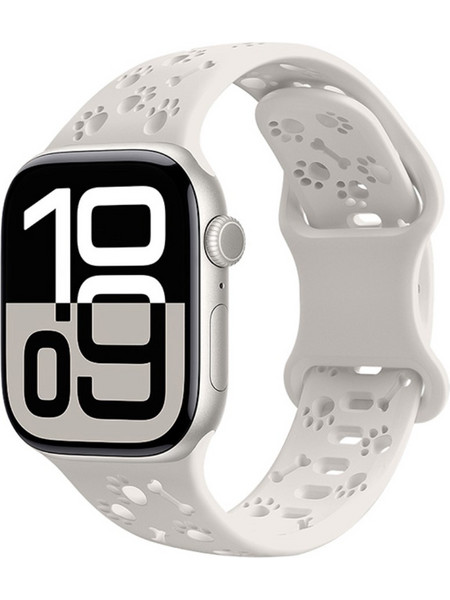 Hoco WA38 Λουράκι Σιλικόνης White (Apple Watch 44 / 45 / 46 / 49mm)