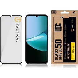 Tactical 5D 0.33mm Full Glue Privacy Tempered Glass Μαύρο (Redmi 15C)