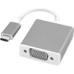 Roline Μετατροπέας USB-C male σε VGA female Ασημί (12.03.3203-10) 12.03.3203-10
