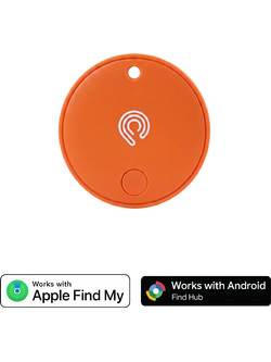 Hyperloq MiniTag Dual Anti-Lost Tracker Apple Find My / Google Find My Device Orange 1 Pack
